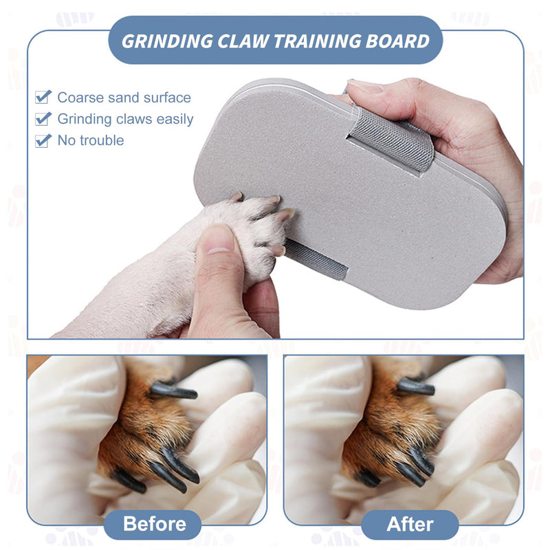 xtemtoamz Claw File Dog Claw Grinder for Dogs Scratching Board Dog, Dog Nail Grinder, Nail File for Dogs, Claw Cutter for Dogs, Claw Care for Dogs, Gray - BeesActive Australia