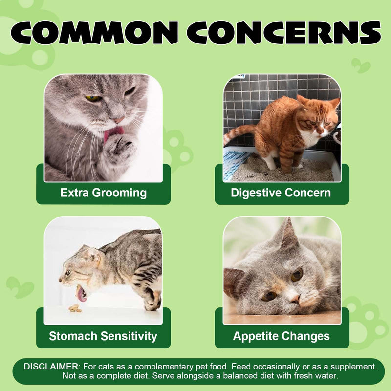 60g Cat Grass Stick, Freezed Dried Cat Grass Sticks Snacks for Teeth Cleaning and Hairball Removal, Natural Chicken Flavored 2.11 Ounce (Pack of 1)