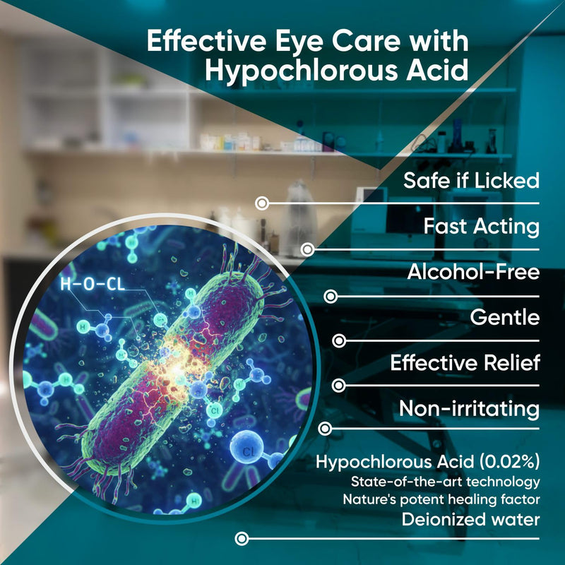 Dog Eye Drops - Cat Eye Drops - Vet Recommended Pet Eye Drops to Clean and Soothe Eye Infections, Allergies, Dry & Pink Eyes, Tear Stain Remover for Dogs, Cats, Horses & Birds (30 ml) 30 ml