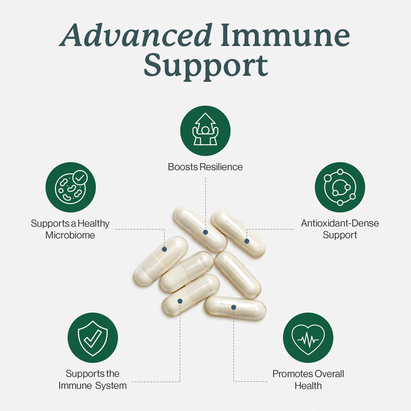 Dr. Fuhrman All Natural Immune Support Supplement | Whole-Food Derived Vitamin for Immunity Defense | Organic Mushrooms, & Berries | Organic Lion’s Mane, Maitake, Reishi, and Elderberry | 120 Caps
