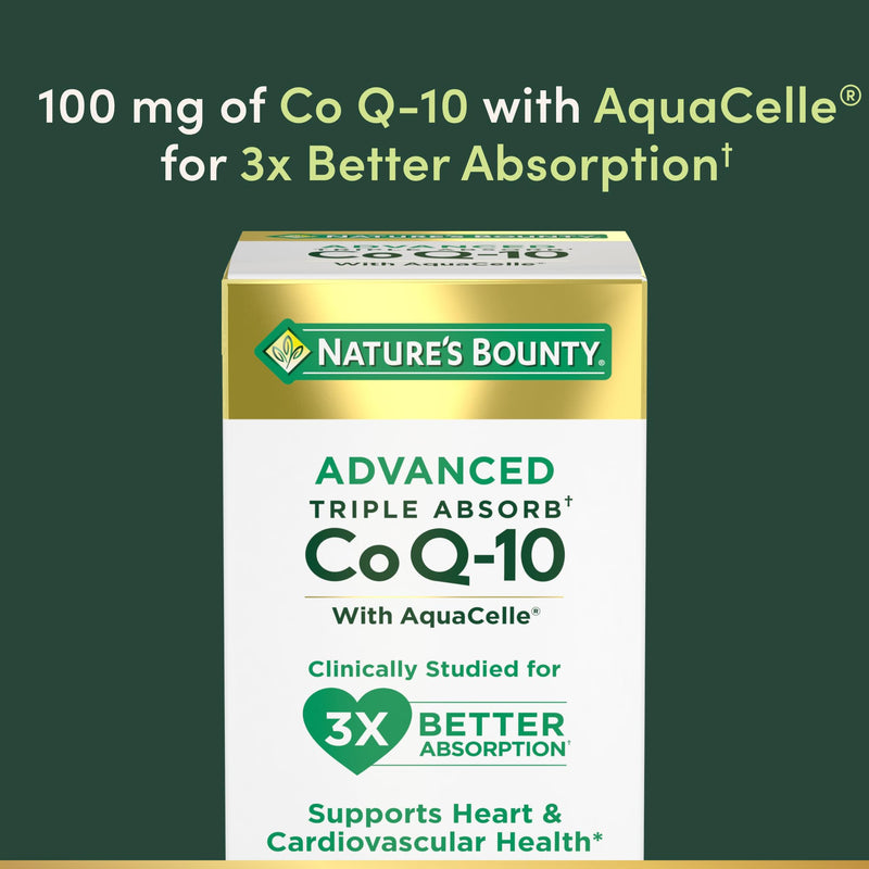 Nature's Bounty Advanced Triple Absorb Co Q-10, 90 Count 90 Count (Pack of 1)