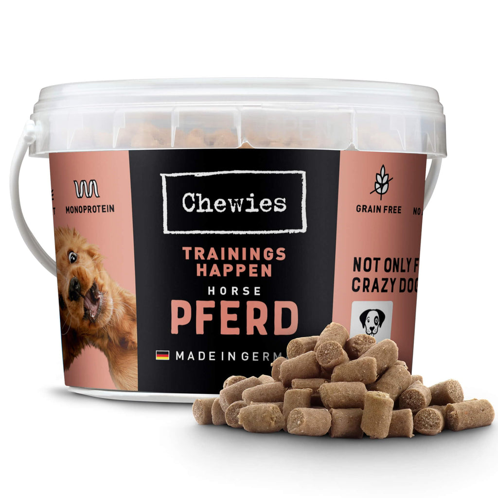 Chewies Training Bites Horse - Monoprotein Snack for Dogs - 300 g - Grain-Free & Sugar-Free - Soft Treats for Dog Training - Hypoallergenic 300 g (Pack of 1)