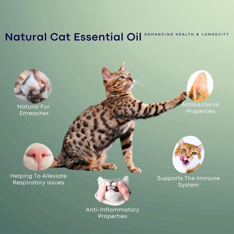 Natural Collar Anti Anxiety for Cats, Calming Collar for Indoor Cats, Stress and Anxiety Relief, Breakaway, Vet-Approved with Essential Oils (Lavender) Lavender