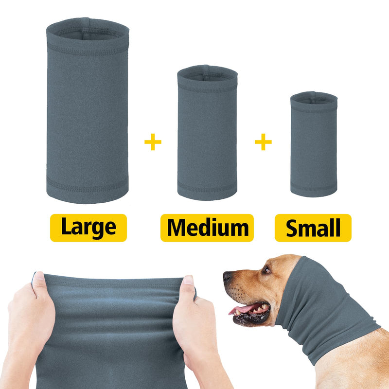Calming Dog Ear Covers for Noise Protection - Headband for Anxiety Relief, Noise Canceling for Fireworks, Thunderstorms - Grooming Aid (Blue, S) Blue