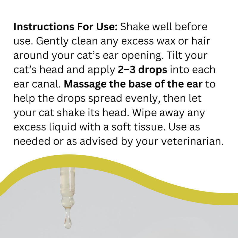 Nature's Greatest Secret Ear Drops for Cats 30ml | Colloidal Silver & Botanicals | Cleans & Conditions | Vegan | UK Made