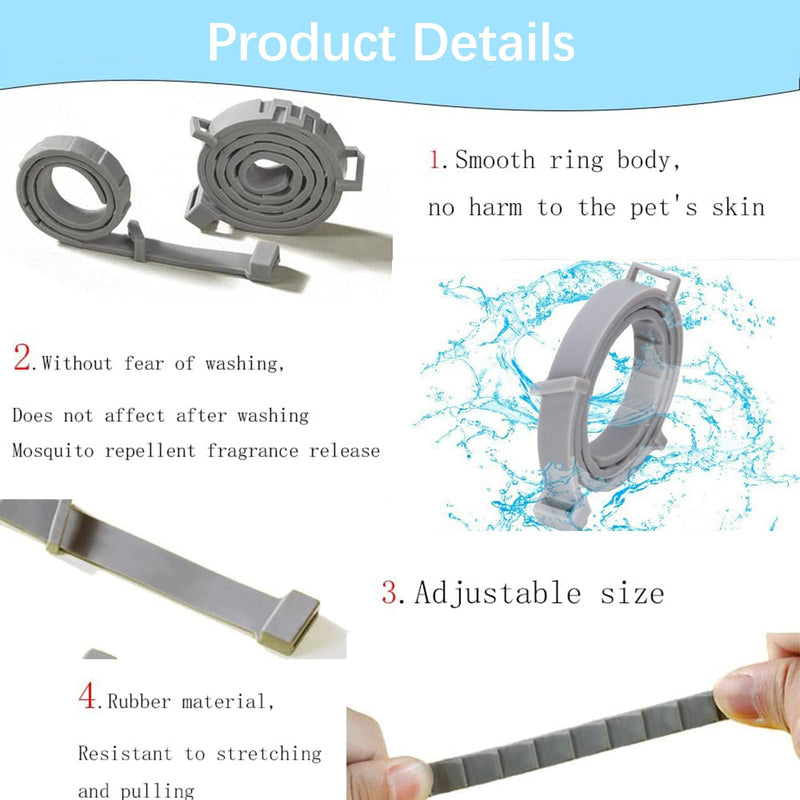 Flea collar for cats, 3 pieces flea collar for dogs, small, tick flea protection collar, tick collar for cats, tick flea collar for cats, flea tick collar for dogs and cats, waterproof and adjustable - BeesActive Australia