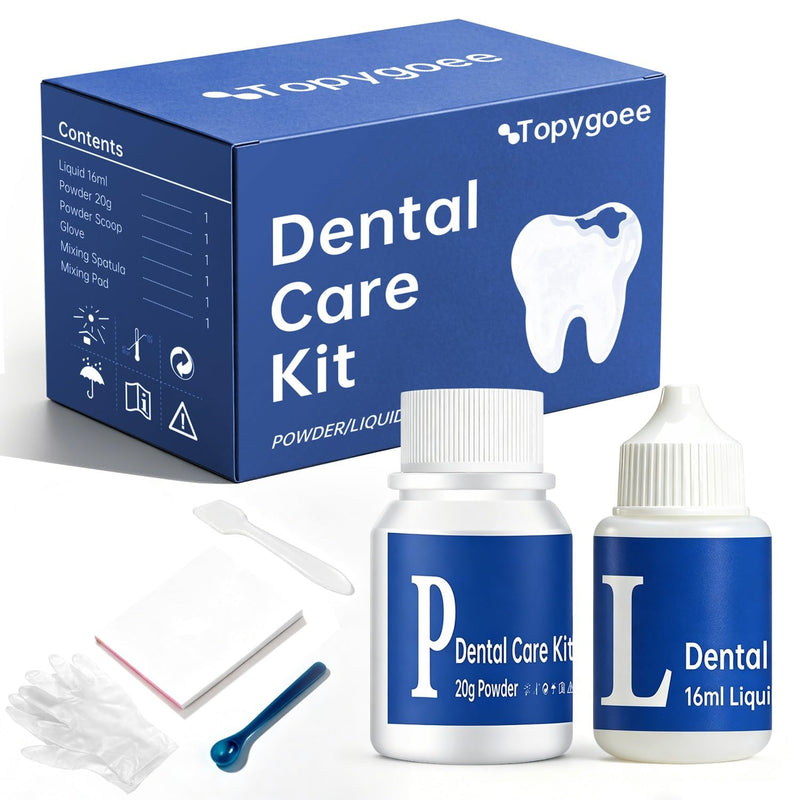 Tooth Repair Kit, Dental Cement Zinc Oxide Eugenol for Missing Teeth