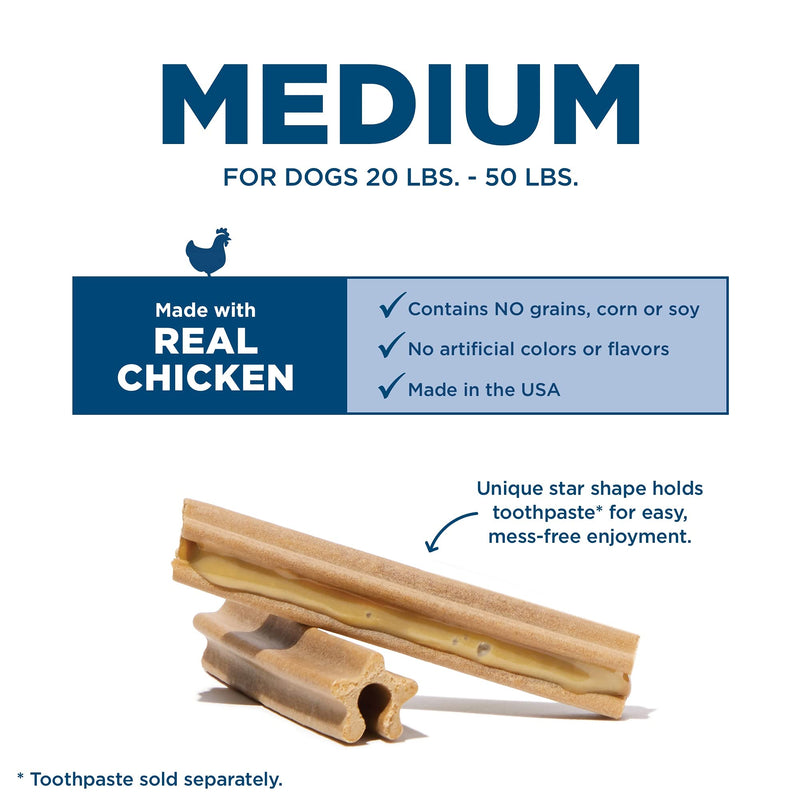 BARK Bright Dental Sticks for Medium Dogs Chews, 15.87 oz., Count of 30 30 Count (Pack of 1) - PawsPlanet Australia