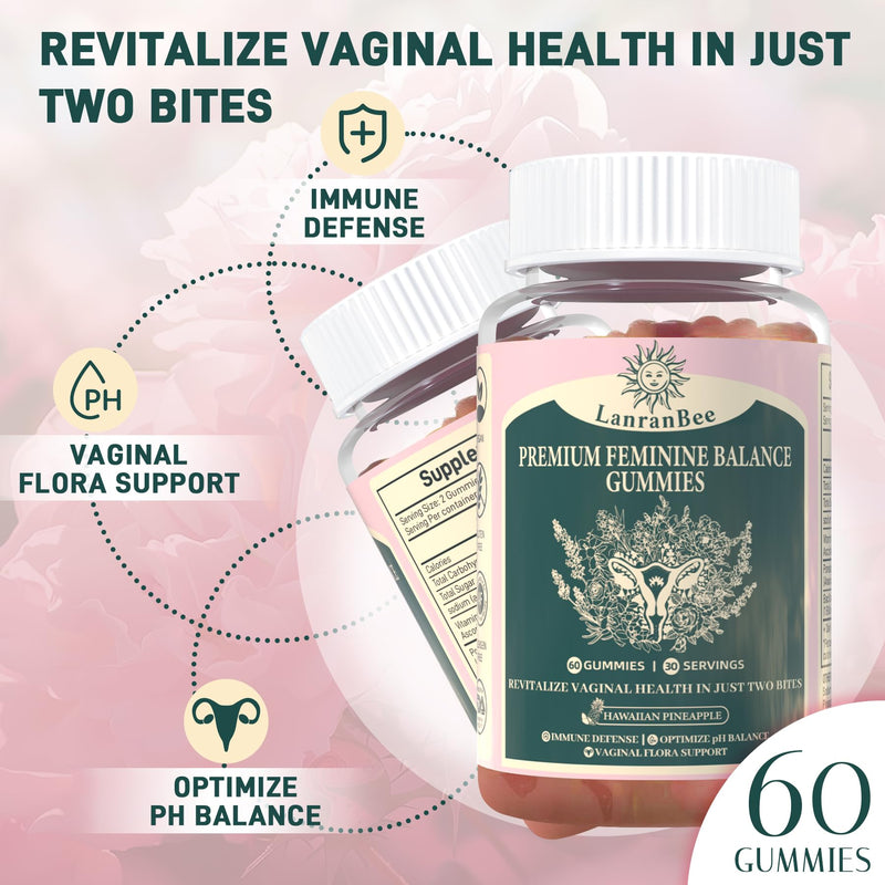 Pineapple Probiotics pH Balance for Women, Premium Feminine Balance Gummie | Support Healthy Odor and Vaginal Flora, Digestive Health & Immune, Hawaiian Pineapple, 120 Vegan Gummies - 60 Servings 2