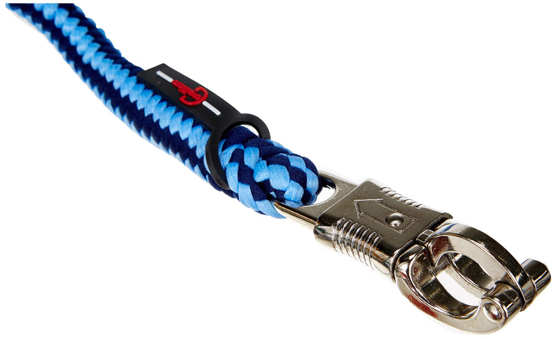 Kerbl Knit Lead Rope Hippo with Panic Hook, Light Blue/Dark Blue, 321450 1 Piece (Pack of 1) - BeesActive Australia