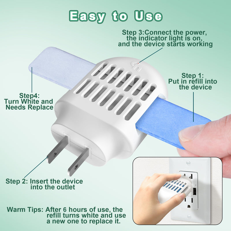 Mosquito Repellent Indoor Use with 20' Mosquito Protection Zone, Plug in Electronic Mosquito Repeller, DEET-Free, for Home, Office - BeesActive Australia
