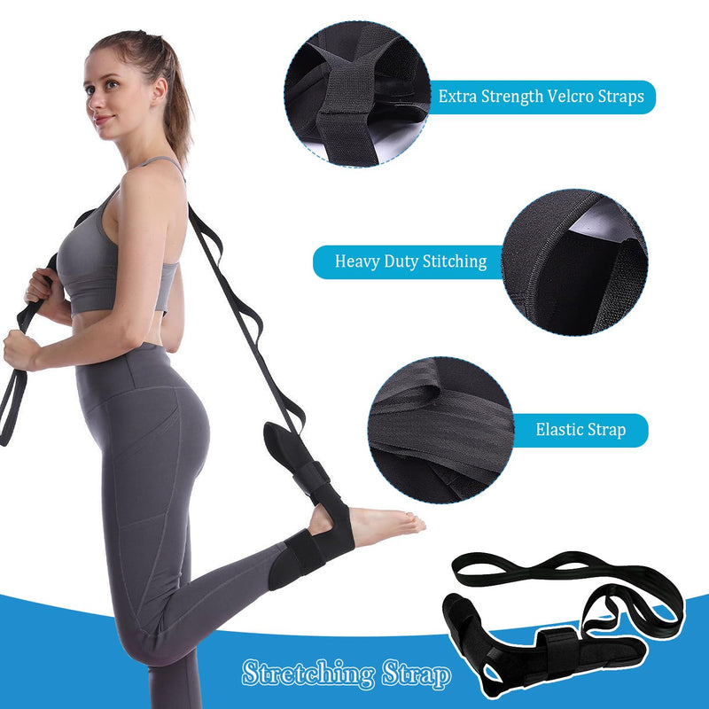 Foot and Calf Stretcher- Foot Rocker,Stretching Strap for Plantar Fasciitis Stretcher Blue-1