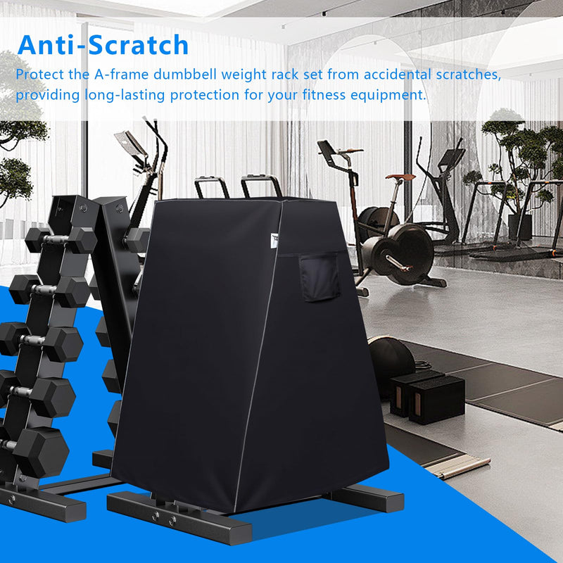 Dumbbell Rack Cover, A-Frame Dumbbell Rack Cover, for Home Gym Compact CPA Triangle Dumbbell Racks, A-Frame 6-Storey Dumbbell Racks, Dumbbell A-Rack Cover (cover only) Triangle L Code