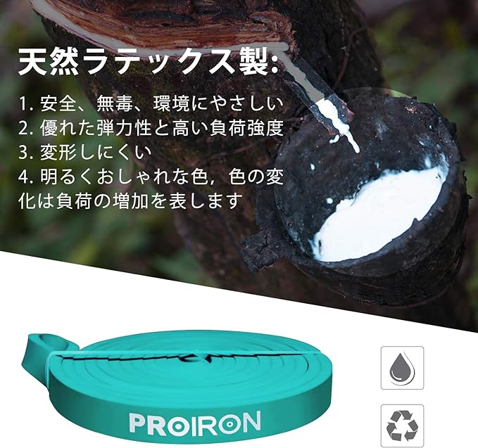 PROIRON Resistance Bands, Resistance Bands, Fitness Tubes, Training Bands, Made of Natural Latex, Training Tube, Pull Up Aid, Thick to Prevent Breakage - BeesActive Australia