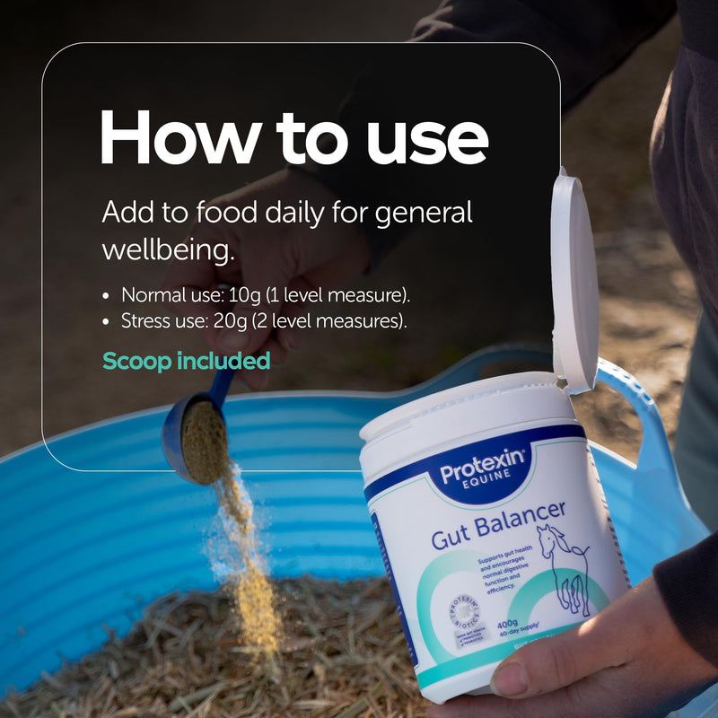 Protexin Equine Horse & Pony Gut Balancer, 400g, Advanced Digestive Support Single