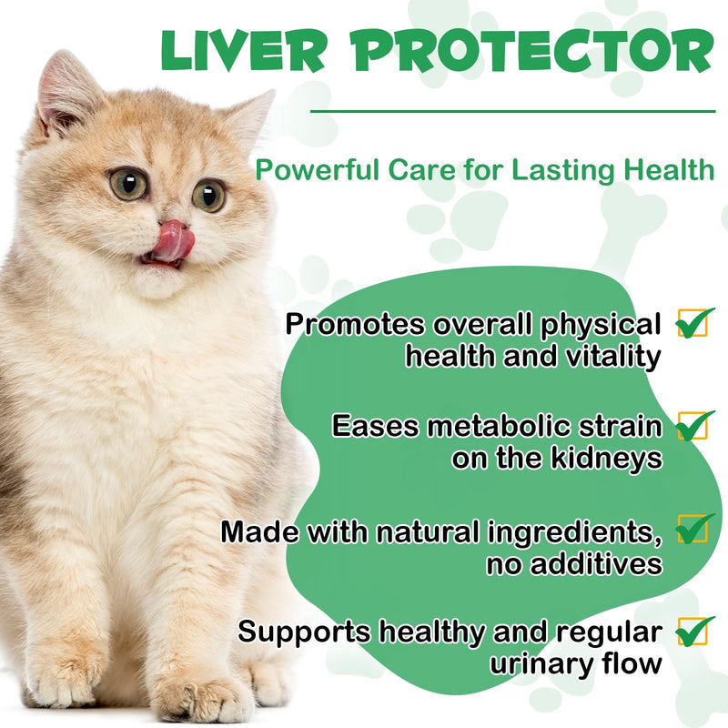 Kidney Support for Cats, Cat Kidney Treatment Support Normal Kidney Function, Increase Immunity, Herbal Supplement Supports Healthy Kidney Function, 60ml