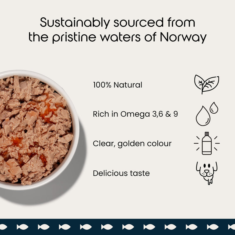 Puptons Norwegian Salmon Oil for Dogs & Cats | 500ml, Contains 21 Omega Fatty Acids | Fish Oil Supplement for Glossy Coat, Immune Support, Itchy Skin, Softer Paws, Joint & Brain Health | 500ml 500ml (without pump)