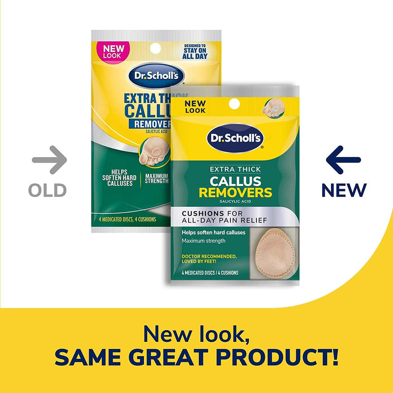 Dr. Scholl's Extra Thick Callus Remover, 4ct // Helps Soften Hard Calluses and Cushions for All-Day Pain Relief (Pack of 2) 4 Count (Pack of 2) - BeesActive Australia