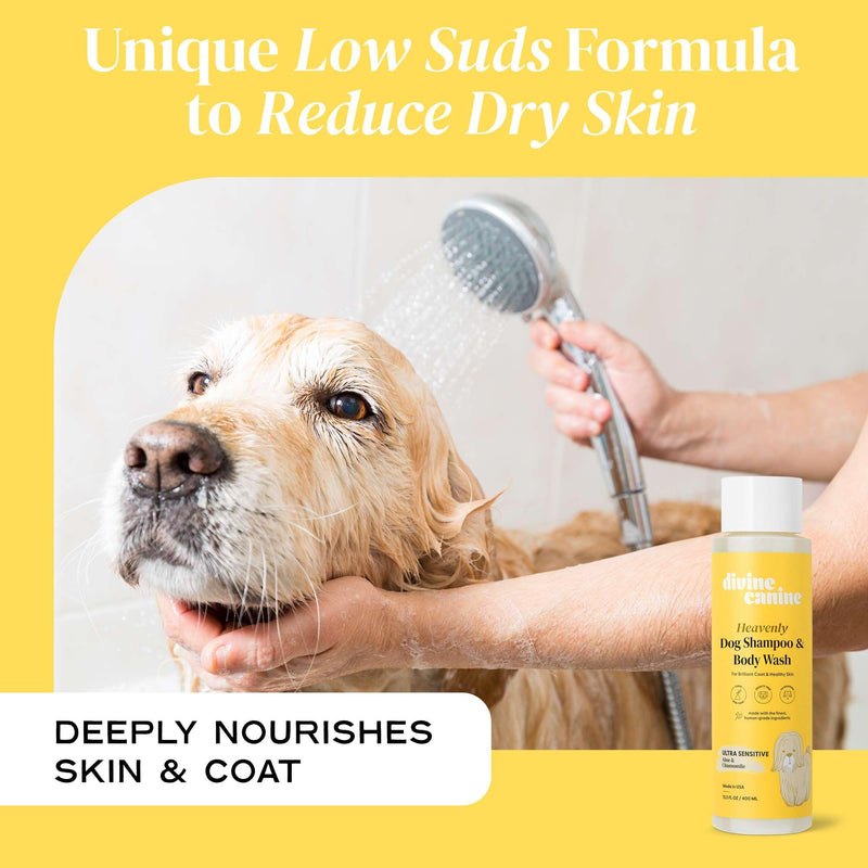 Dog Shampoo and Body Wash - 13.5 Fl Oz of Ultra Sensitive Dog Wash - Made with Aloe and Chamomile for a Healthy Skin and Coat - Made in The USA - PawsPlanet Australia