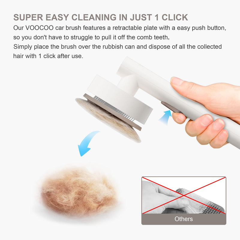 VOOCOO Self Cleaning Slicker Pet Brush, Deshedding Pet Brush, Skin Friendly Deshedding tool for Grooming Dogs & Cats, Suitable for Shedding & Haired Pets, Combs for Pet Grooming - BeesActive Australia