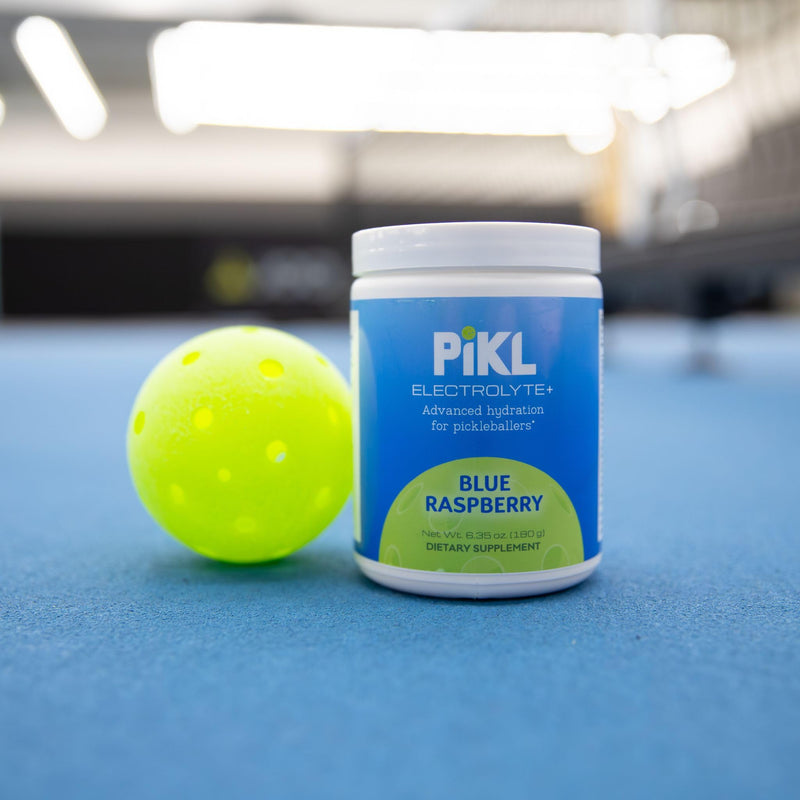 PiKL Nutrition Electrolyte Drink Mix for Pickleball | Magnesium & B-Vitamins | 0g Sugar | 30 Servings (Blue Raspberry) Blue Raspberry