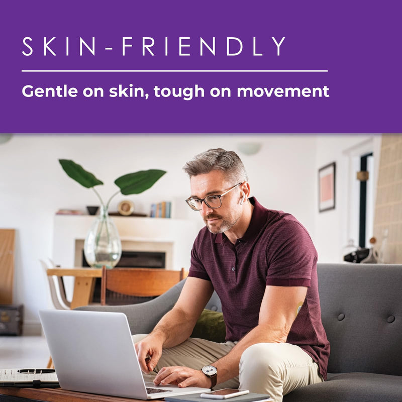 CGM Overpatch | Freestyle Libre 3 | Tan Center-Cut Design| 25-Count | Waterproof Adhesive | Anti-Fray | Easy Application & Removal | Made in USA | Sensor Protection