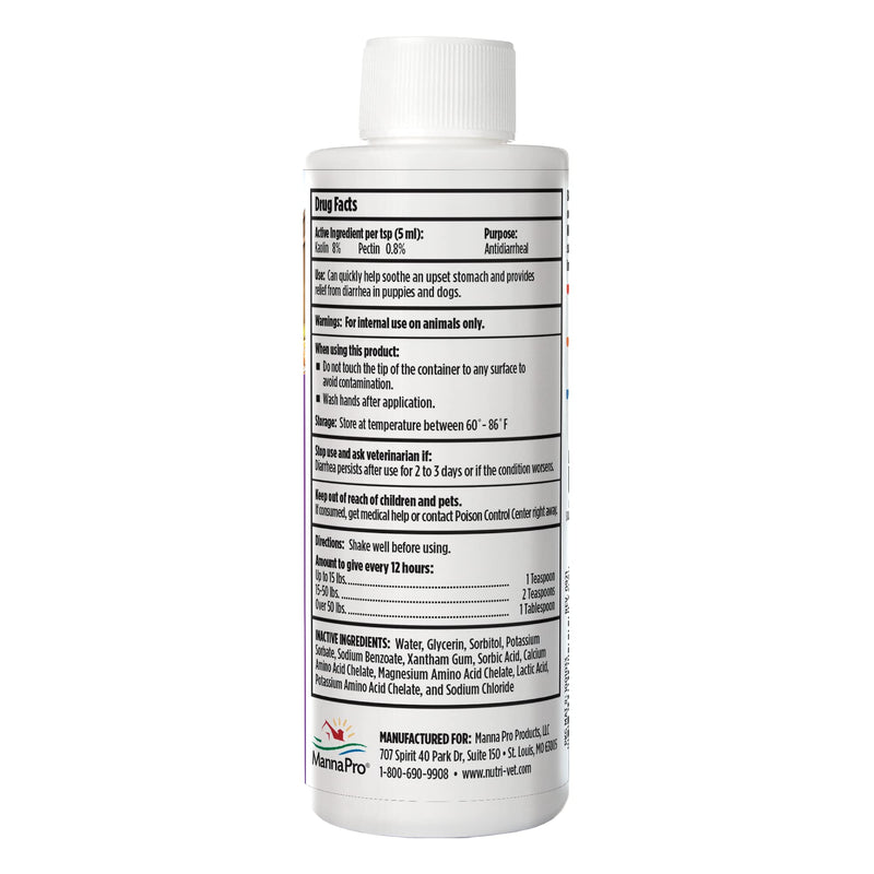 Nutri-Vet Anti-Diarrhea Liquid for Dogs - Helps Sooth Dogs Upset Stomach & Stop Diarrhea - Veterinarian Formulated - 4 oz - BeesActive Australia