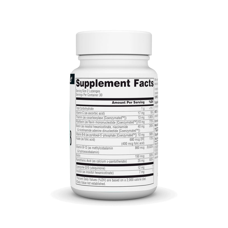 Source Naturals Coenzymate B Complex - 60 Lozenges | Peppermint Flavored Vitamin B that Melts in Mouth 60 Count (Pack of 1)