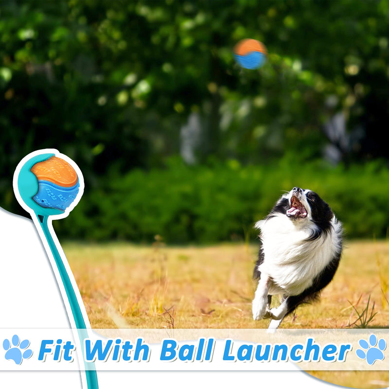 6Pcs Squeaky Dog Balls, Dog Toys Balls for Training, Tough Ball Toys for Dogs, Fit with Dog Ball Launcher, High Bouncy Dog Ball for Interactive Playing, Puppy Pet Chew Balls Teething Balls 2.5in S6-muti-color - BeesActive Australia