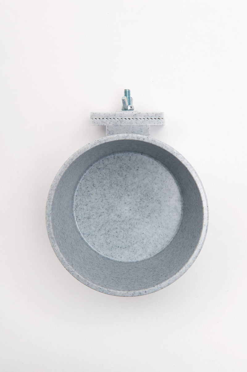 Lixit Quick Lock Removable Cage Bowls for Rabbits, Birds, Dogs, Cats, Gunea Pigs and Other Small Animals. (20oz, Granite) 20oz - BeesActive Australia