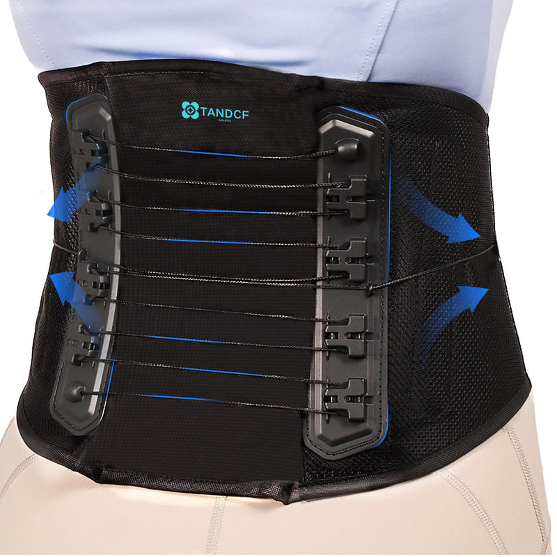 Back Brace for Lower Back Pain Relief with Pulley System,Lumbar Support Belt for Men & Women with Bionic Support System, Ergonomic Design and Lightweight Skin Friendly Material (XL) X-Large (Waist: 46.4-52.4 Inch)