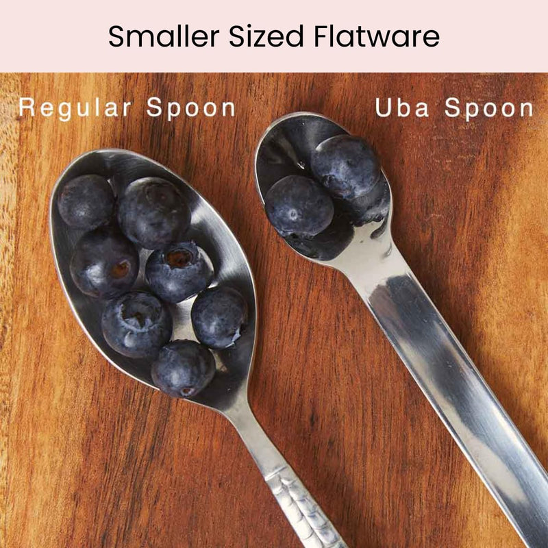 Uba Portion Control Flatware & Bariatric Diet Utensils Set with Silicone Case (1) 1