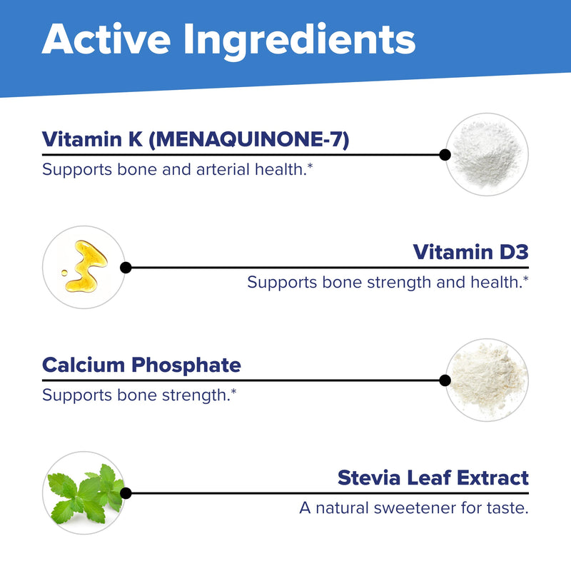 Superior Source K2 (MK-7) 100 mcg, with D3 (5,000 IU) Supplement, Quick Dissolve MicroLingual Tablets, 60 Count, Strengthen Bones, Cardiovascular & Immune System Support, Non-GMO