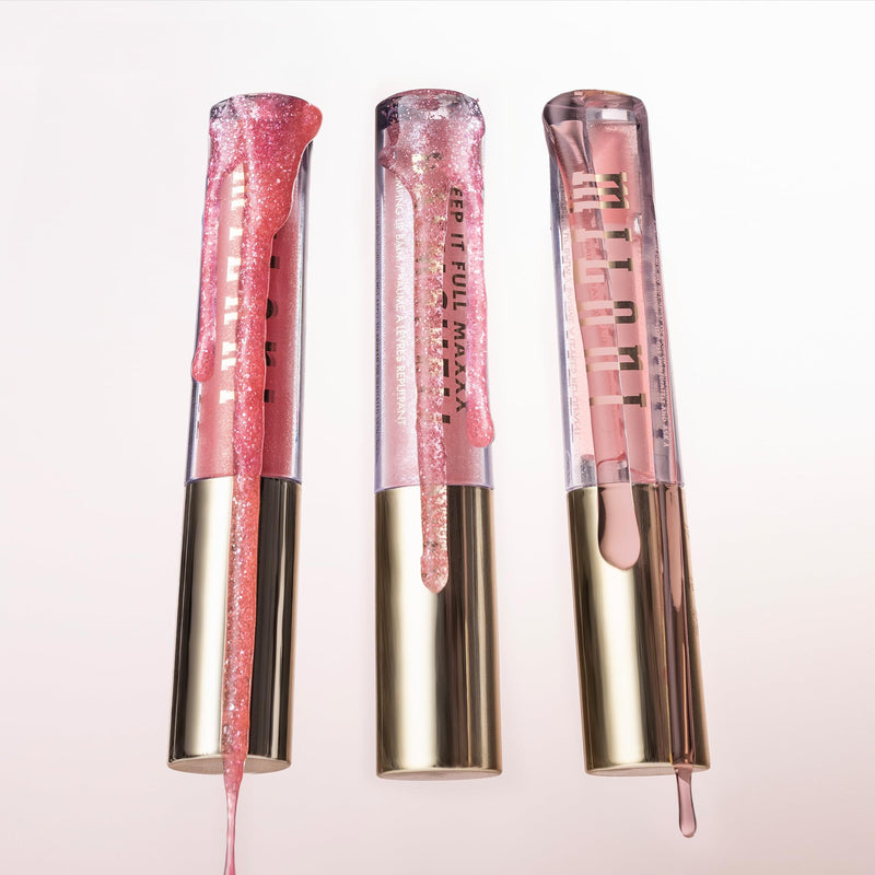Milani Keep It Full Maxxx Balmshell Lip Plumper Gloss - Sparkling Pink | Moisture-Rich Lip Plumper With Pout-Maximizing Heat And A Soft-Shine Finish. Made With A Blend Of Vitamin E-Rich Oils. 0.15 Fl Oz (Pack of 1)