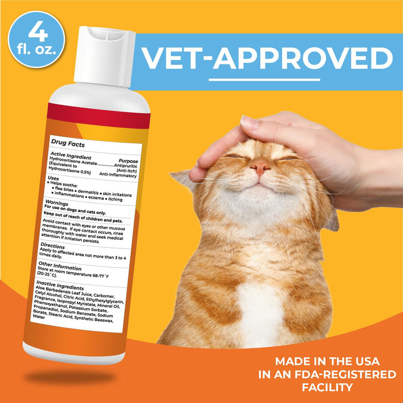 Paw Science Anti-Itch Hydrocortisone Moisturizing Lotion for Dogs & Cats – Hot Spot Treatment, Dog Itching Skin Relief, Itchy Hotspots Cream, Medicated Ointment for Irritation & Rash