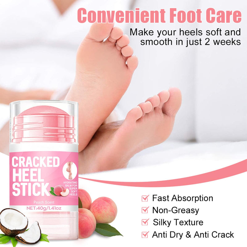 2pcs 60% Urea Hydrating and Anti-Cracking Foot Cream, 2025 Upgraded Moisturising and Relieves Cracking and Dryness Foot Cream for Dry Cracked Feet And Hands（aloe + peach） - BeesActive Australia