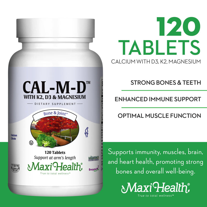 4-in-1 Calcium 1000mg with Vitamin D3 - Calcium Supplement for Women and Men with Vitamin K2 D3 1000 IU - Extra Strength Calcium Citrate for Bone and Heart Support (120ct) | Kosher | Calcium Magnesium with Vitamin D3 & K2 | Calcium Absorption & Bone Su...