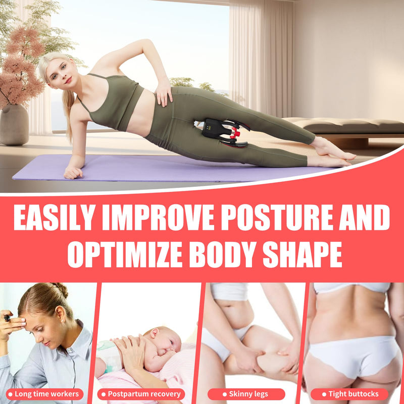 Thigh Master Maximum Drag 77 LB,Adjustable Leg and Inner Thigh Strength Exercise Equipment,Hip Shaper Trainer Machine,Pelvic Floor Strengthening Device,Legs Workout Trainer Kegel Muscle Exerciser