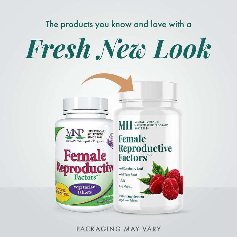 Michael's Health Naturopathic Programs Female Reproductive Factors - 60 Vegetarian Tablets - Nutrients to Support Healthy Conception & Pregnancy - 20 Servings