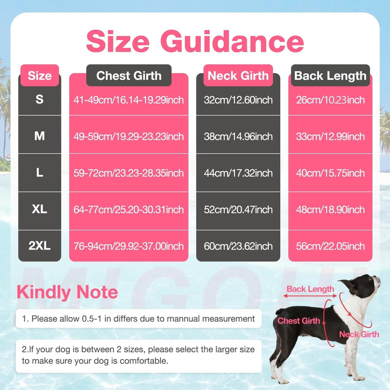 MIGOHI Dog Cooling Vest Harness for Medium Large Dog, Outdoor Walking Dog Cooler Jacket Sun Protection Breathable, Adjustable Reflective Summer Dog Clothes Apparel Shirt Lightweight,Pink,XL Pink X-Large - BeesActive Australia