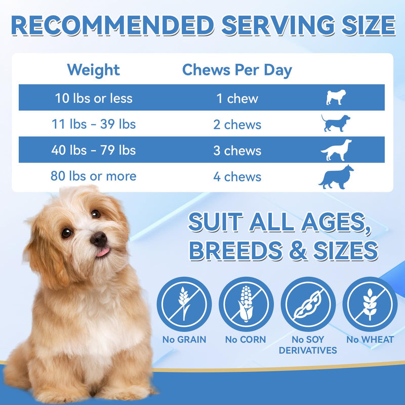 Dog Allergy Relief Chews 200 PCS, Dog Allergy Chews Anti-Itch for Dogs - Omega 3 Fish Oil -Dog Itching Skin Relief, Immune & Skin & Coat Support, Hot Spots, Paw Licking and Allergies - PawsPlanet Australia