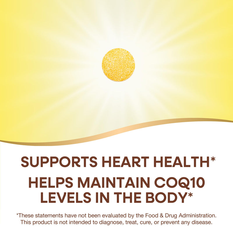 Nature's Way SMART Q10 CoQ10, Tropical Fruit, 30 Chewable Tabs | 100 mg CoQ10 per Serving to Support Heart Health* and Cellular Energy Production*, with Antioxidant Support