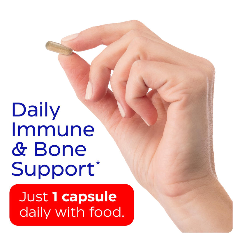 Enzymedica Vitamin D3 K2, 5000 IU Vegan D3 + 90 mcg MK-7, Plant-Based Supplement with Shiitake Mushroom & Prebiotic Fiber for Bone & Immune Support, 30 Capsules (Pack of 2) 30 Count (Pack of 2)