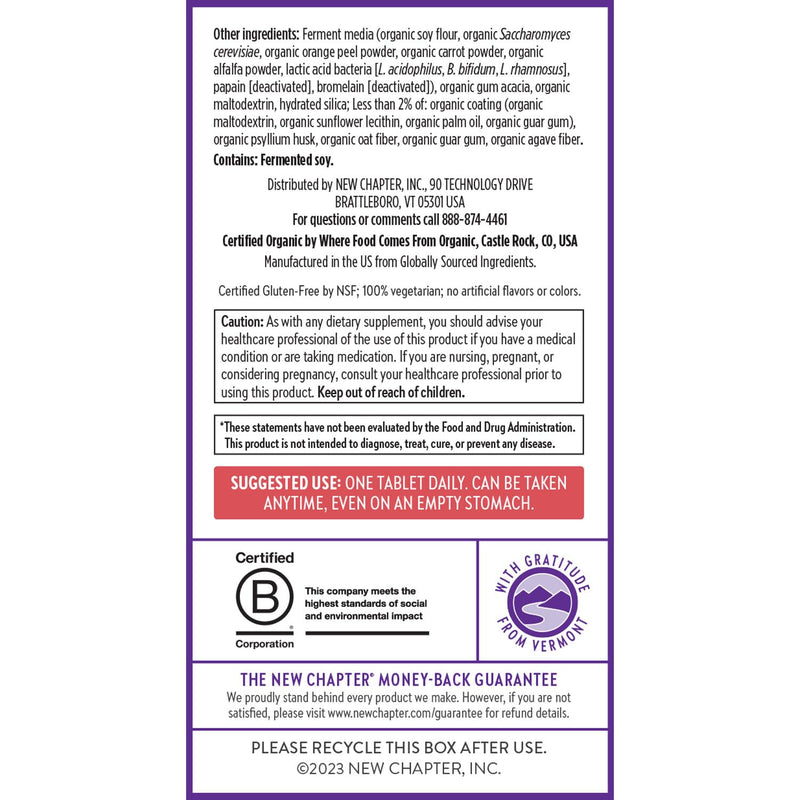 New Chapter Women's Multivitamin 50 Plus for Cellular Energy, Heart & Immune Support with 20+ Nutrients + Astaxanthin - Every Woman's One Daily 55+, Gentle on The Stomach, 72 Count 72 Count (Pack of 1)