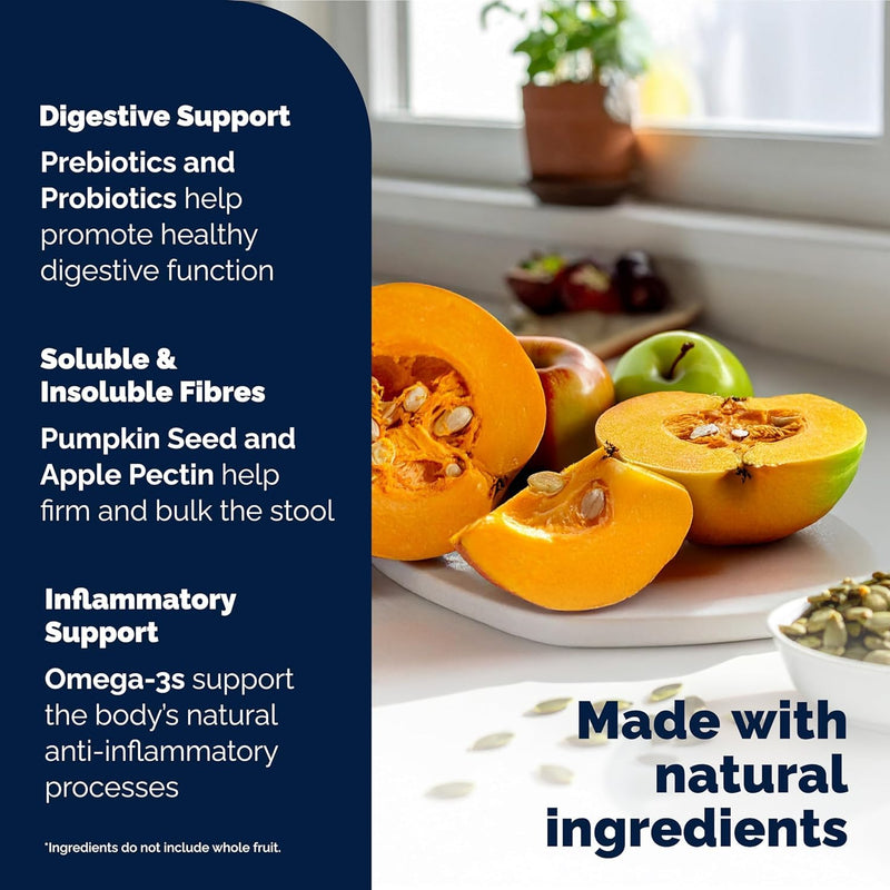 Glandex For Dogs UK - 30 Soft Chews - Vet-Formulated Anal Gland Support for Digestive Health - With Probiotics for Dogs, Omega-3s, Pumpkin & Fibre - Dog Probiotics for Gut Health - Boot The Scoot Chicken