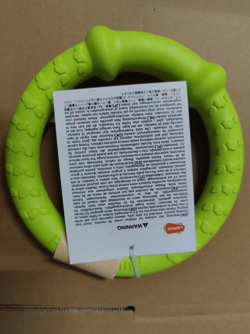 LaRoo Dog Flying Ring Toys, Floating Flying Disc ABS Durable Interactive Chew Toys for Training Outdoor Playing Puppy Medium Large Dogs (Small Green/18cm) Green-S - BeesActive Australia