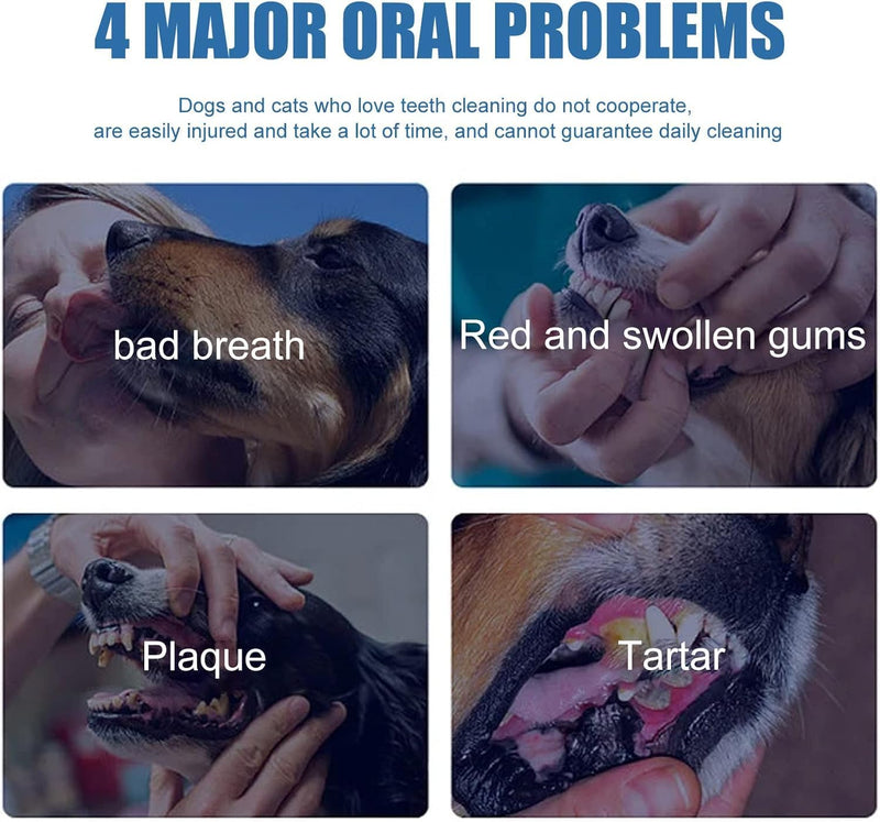 Pet Oral Tartar Remover Spray, Pets Oral Tartars Removers Foaming Tartars, Dog Teeth Cleaning Foam for Dogs & Cats, Pet Dental Foaming Care Sprays（1PC）