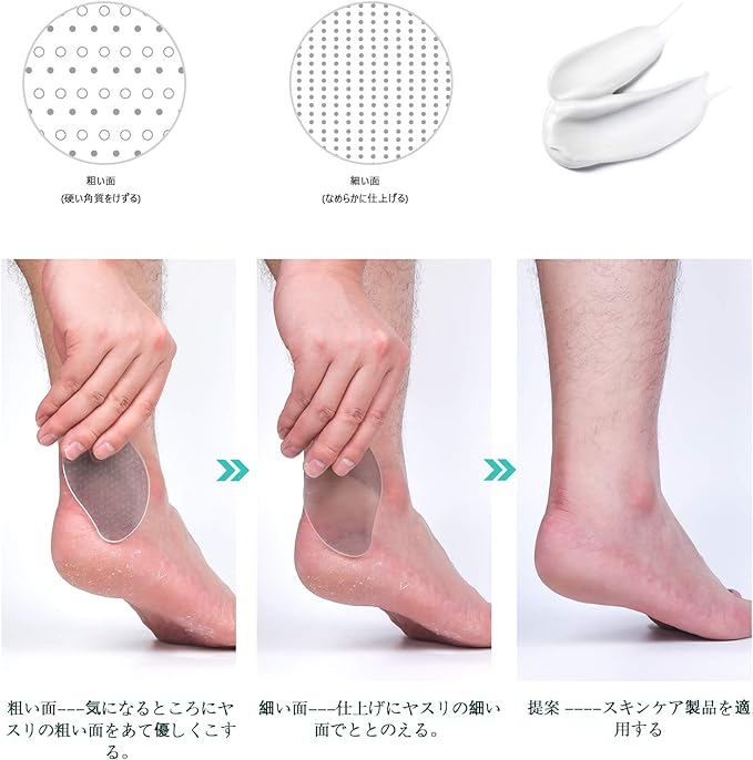 Improved Version! [Double-sided Type] Heel Exfoliating Heel Sharpener Glass with Nail Polish A BRAND NEW Heel File Glass Exfoliating Care - BeesActive Australia