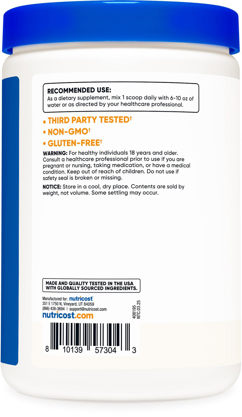 Nutricost D-Mannose Powder 250 Grams - Non-GMO and Gluten Free 8.8 Ounce (Pack of 1)