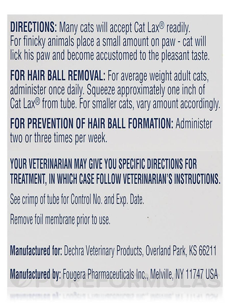 3 Pack Dechra Cat Lax Cat Hairball Remedies, 2-Ounce (Pack of 3) - BeesActive Australia